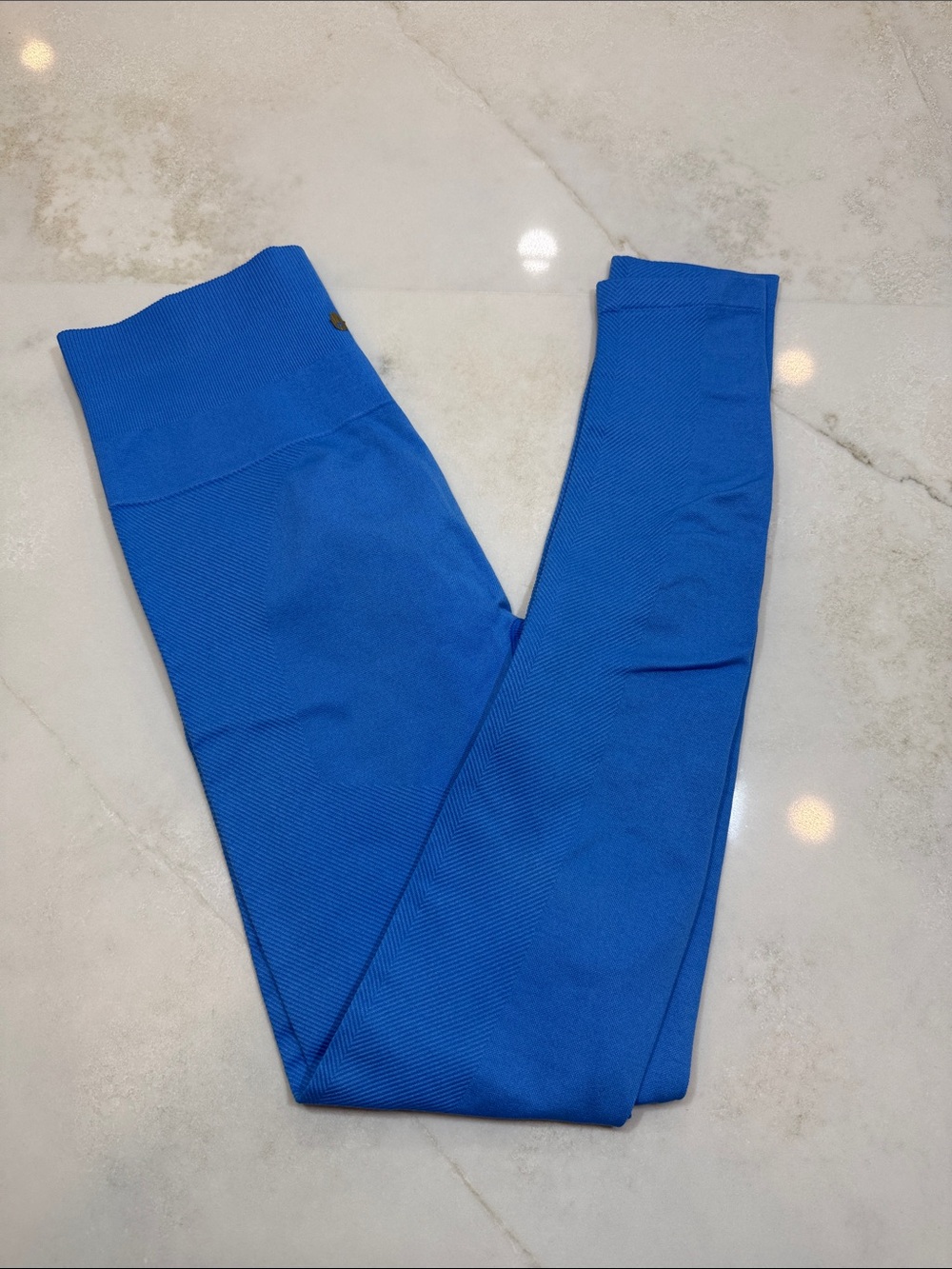 Spiritual Gangster Blue Seamless Leggings XS/S High Rise Yoga